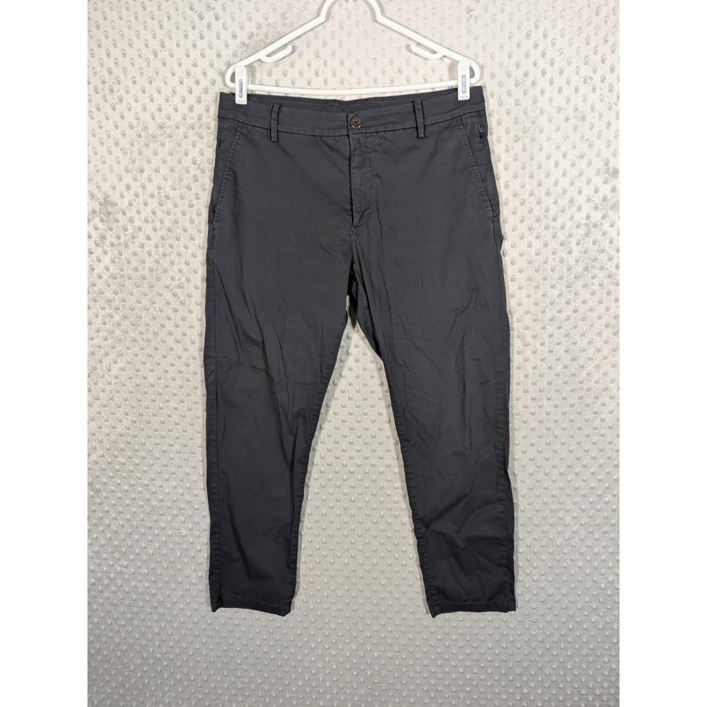 Birddogs Pants Men's 34x27* Gray Lined Golf‎ Tapered Chino Stretch Performance